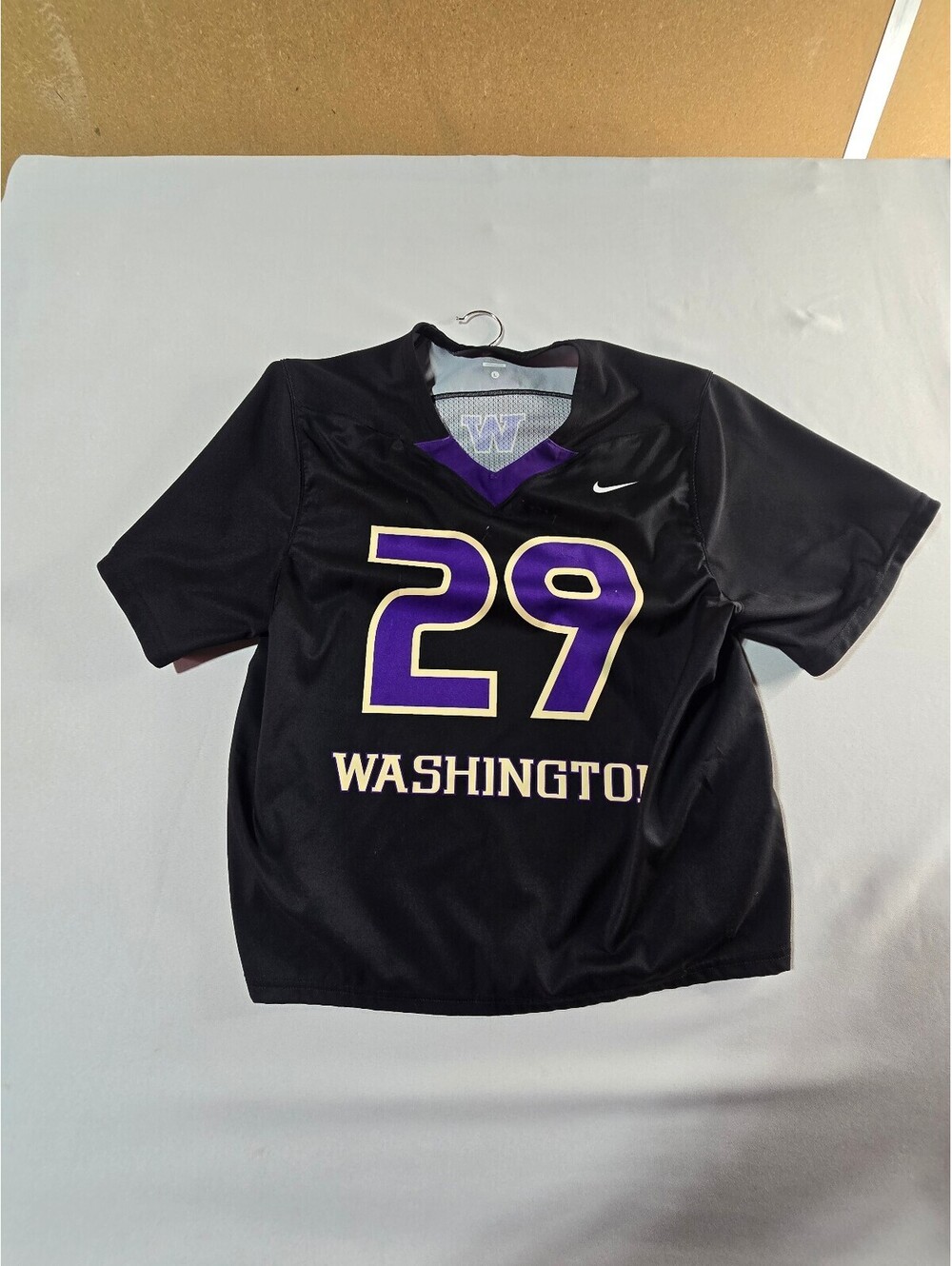 Nike Washington Huskies #29 Football Jersey Black Purple Gold Youth XL